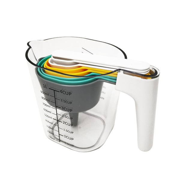 Measuring Jug ABS 1 L (9 Pieces) - measuring