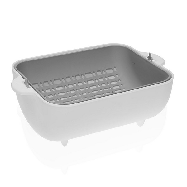 Drainer White Grey polypropylene (20 x 11 x 29 cm) - drainer