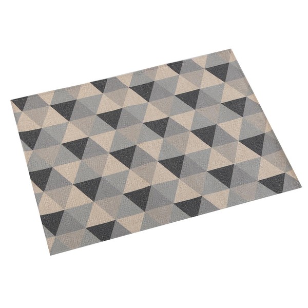 Table Mat Triangle Grey Polyester (36 x 0,5 x 48 cm) - table