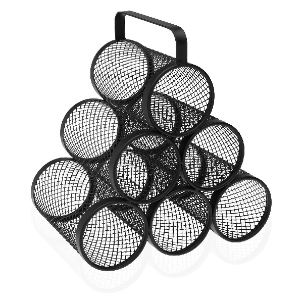 Bottle rack Pyramid 6 compartments Steel (18,5 x 30 x 28 cm) - bottle