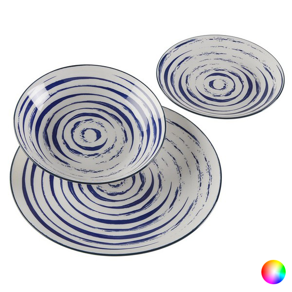 Dinnerware Set Spools Porcelain (18 pcs) - dinnerware