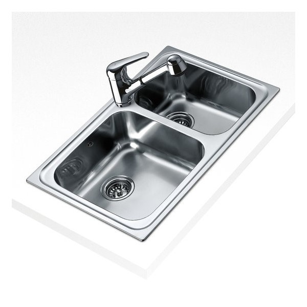 Sink with Two Basins Teka 11119006 CLASSIC 2C Stainless steel - sink