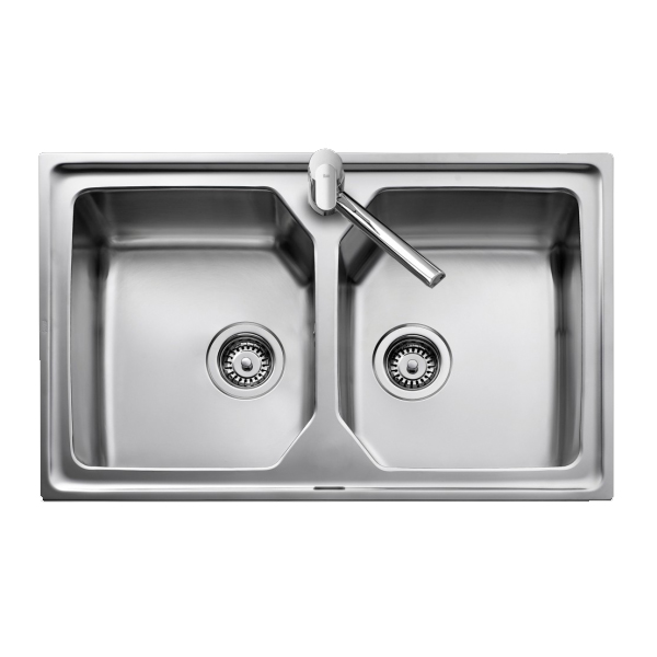 Sink with Two Basins Teka 8008 PREMIUM 2C Stainless steel - sink