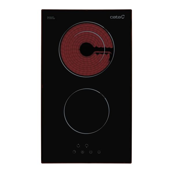 Glass-Ceramic Hob Cata TD302 30 cm (2 Cooking Areas) - glass