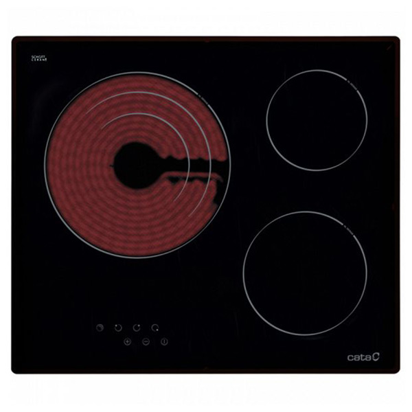 Glass-Ceramic Hob Cata TT 603 60 cm (3 Cooking areas) - glass