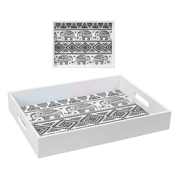 Tray Elephant White 113977 - tray