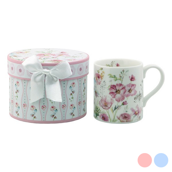 Cup 116151 Flowers White Pink - cup