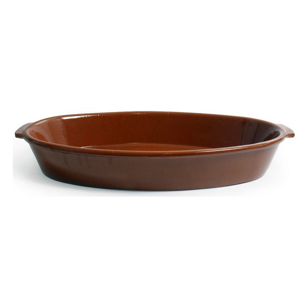 Serving Platter Azofra Oval Brown (43,5 x 24,1 x 6 cm) - serving