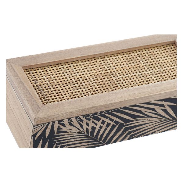 Box for Infusions DKD Home Decor Grille Rattan MDF Wood (24 x 10 x 7 cm) - box