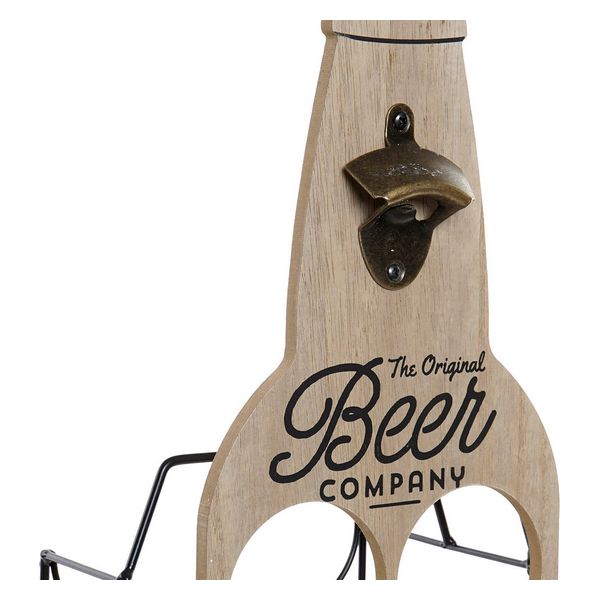 Bottle rack DKD Home Decor The Original Beer Metal MDF Wood (20 x 18 x 55 cm) - bottle