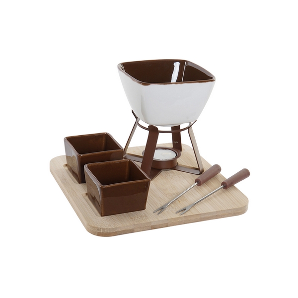 Fondue DKD Home Decor Porcelain Bamboo - fondue