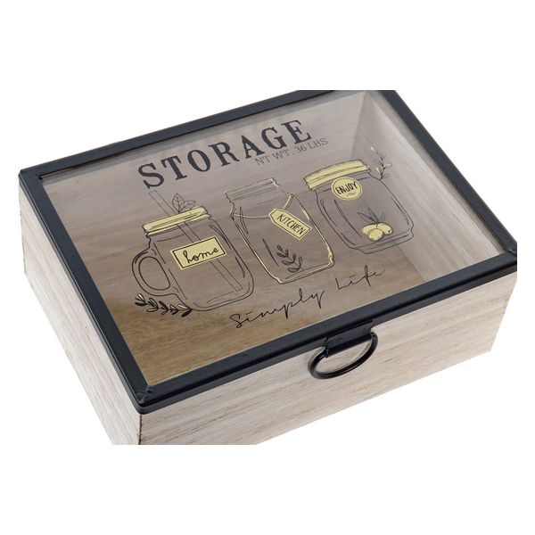 Box for Infusions DKD Home Decor Storage MDF Wood (2 pcs) - box
