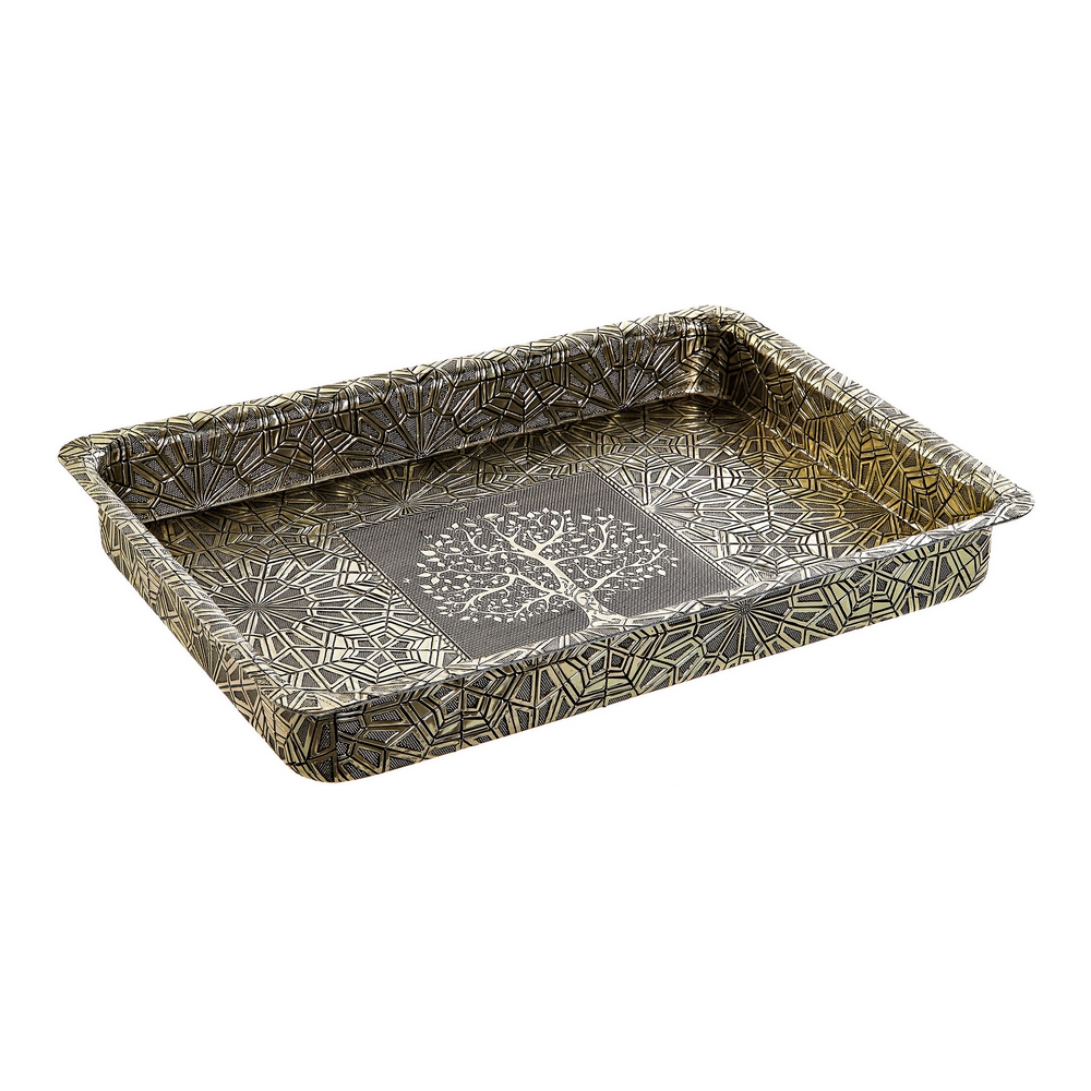 Tray DKD Home Decor Aluminium (30.5 x 21.5 x 4 cm) - tray