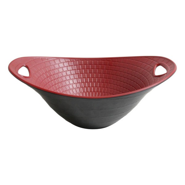 Bowl Viejo Valle Perpignan Melamin Black Red (30 x 21 x 12 cm) - bowl