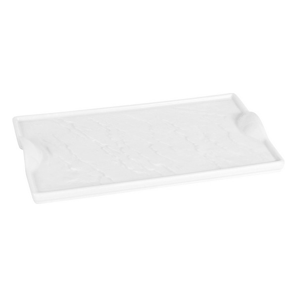 Tray Casual Porcelain White (25 x 15,5 x 2,5 cm) - tray