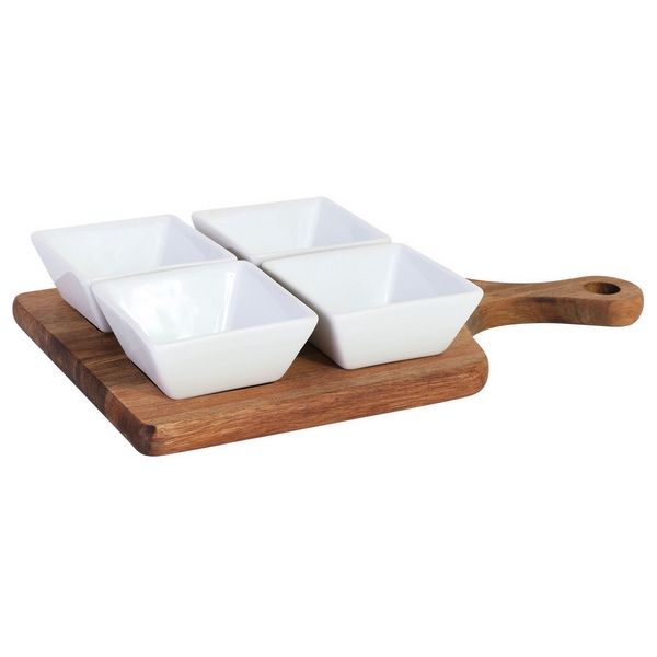 Set of bowls Inde B1255R With support (4 uds) - set