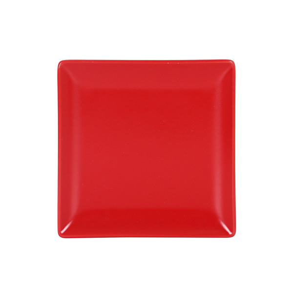 Plate Ming II Red Breadbasket (16 x 16 x 2 cm) - plate