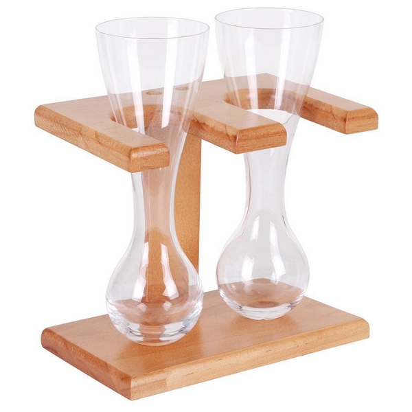 Set of cups Sydney (2 uds) With support (20 x 13,5 x 24 cm) - set