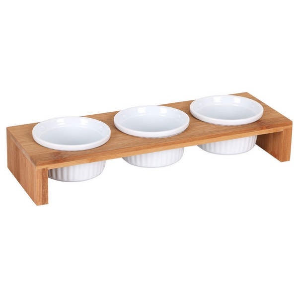 Set of bowls Inde B2036 With support (29 x 10 x 4,7 cm) - set