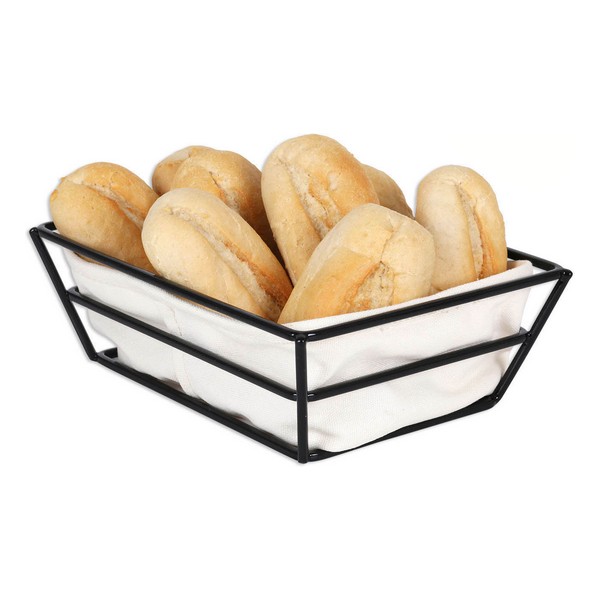 Breadbasket Viejo Valle Black Basket 100% cotton (21 x 16 x 7 cm) - breadbasket