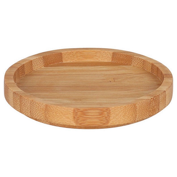 Flat plate Wood (ø 10 x 1,5 cm) - flat