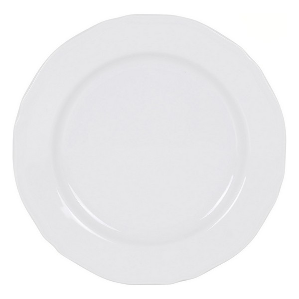 Flat plate Feuille Porcelain White (ø 27 cm) - flat
