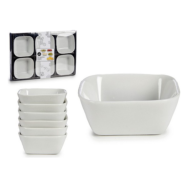 Set of bowls Porcelain (6 Pieces) Squares - set