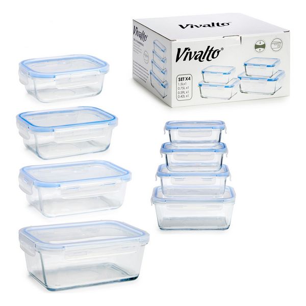 Set of lunch boxes Crystal (4 Pieces) - set