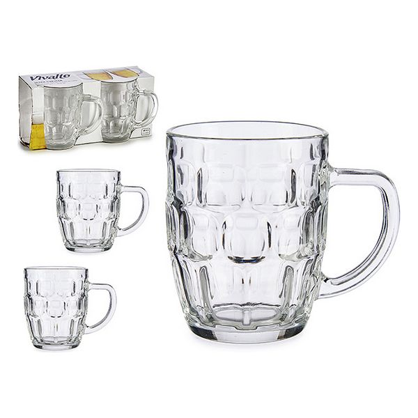 Beer Mug Crystal (2 Pieces) (10 x 12 x 25,5 cm) - beer