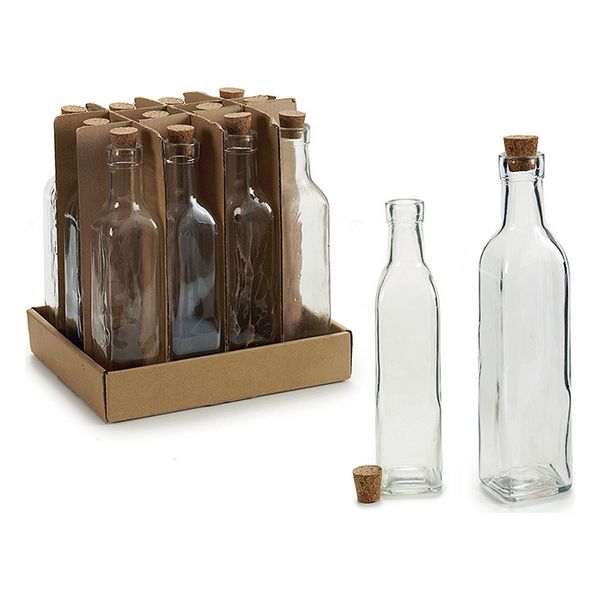 Glass Bottle Vivalto Squared (5 x 22 x 5 cm) (25 cl) - glass
