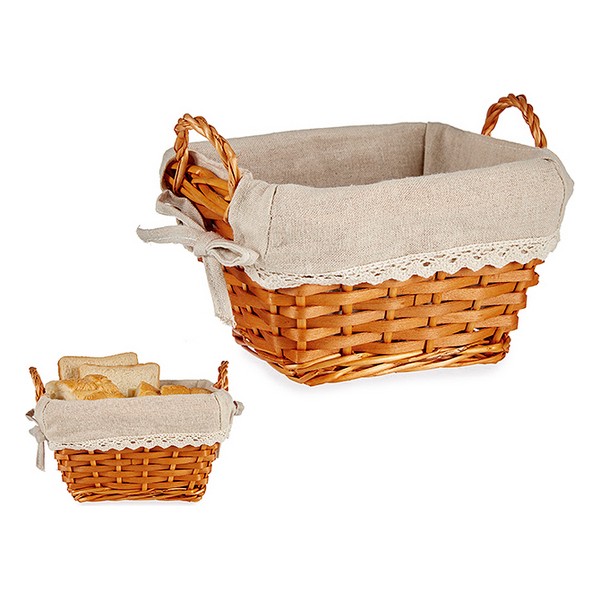 Breadbasket wicker Cloth (16 x 16 x 25 cm) (16 x 16 x 25 cm) - breadbasket