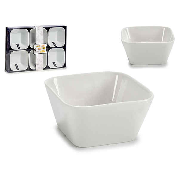 Set of bowls White Porcelain 150 ml (6 Pieces) - set