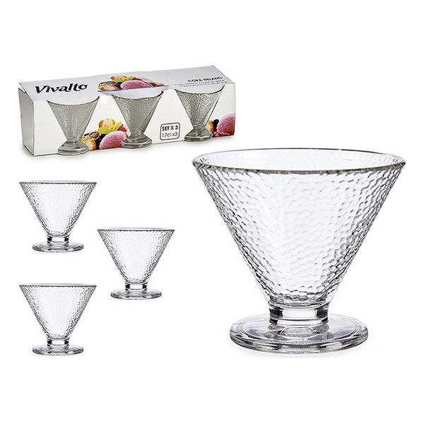 Ice Cream and Milk Shake Glass 3 pcs (3 pcs) - ice