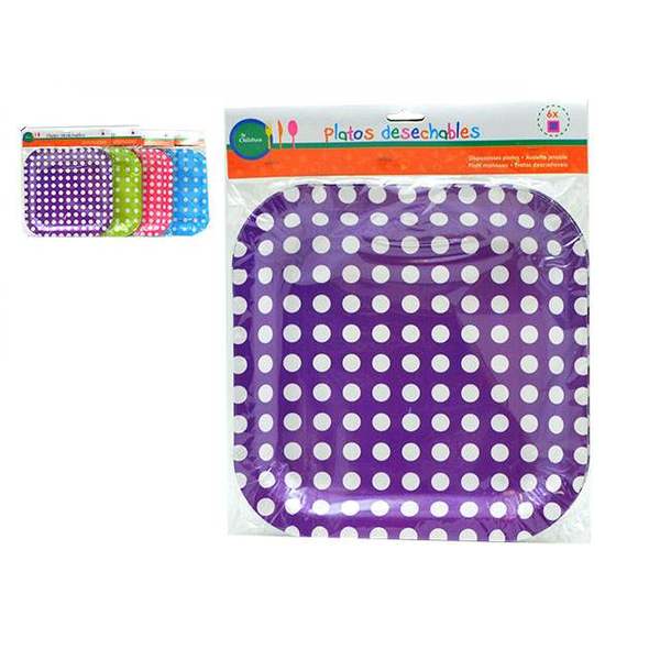 Plate set Squared (6 Pieces) - plate