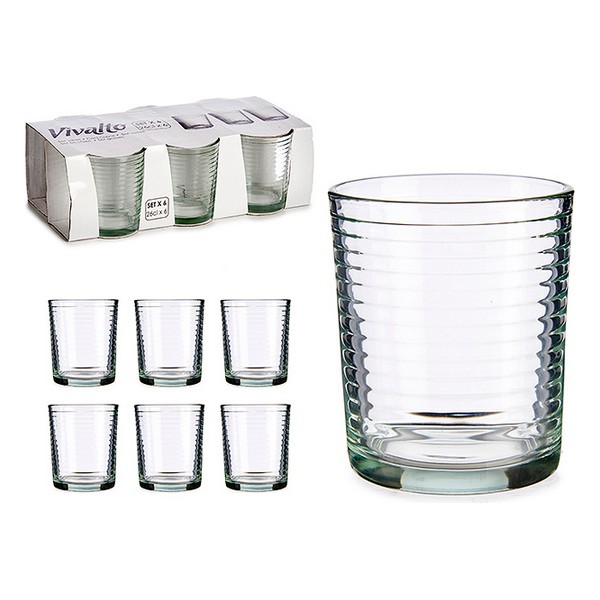 Set of glasses Transparent Crystal (6 Pieces) - set