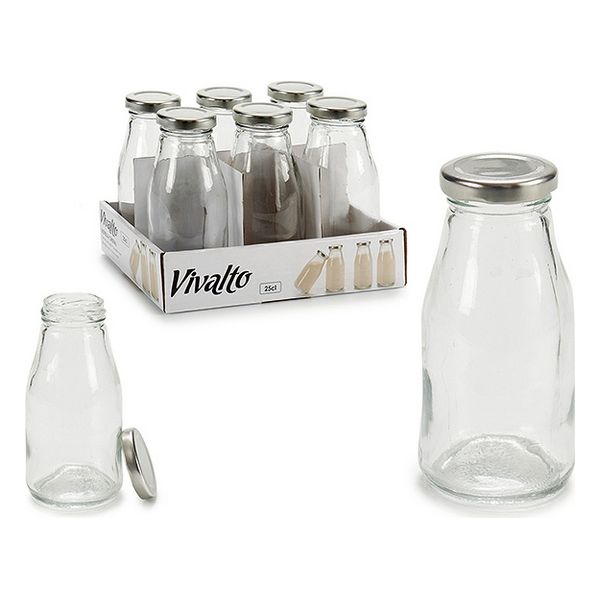 Glass Bottle 250 ml (6 x 12,5 x 6 cm) (1 uds) - glass