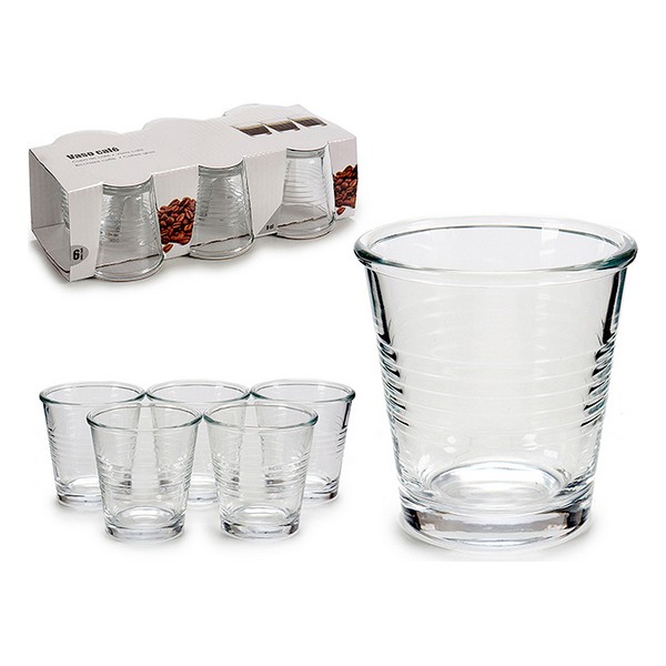 Set of glasses Transparent Crystal (6 Pieces) (12 x 7 x 22 cm) - set