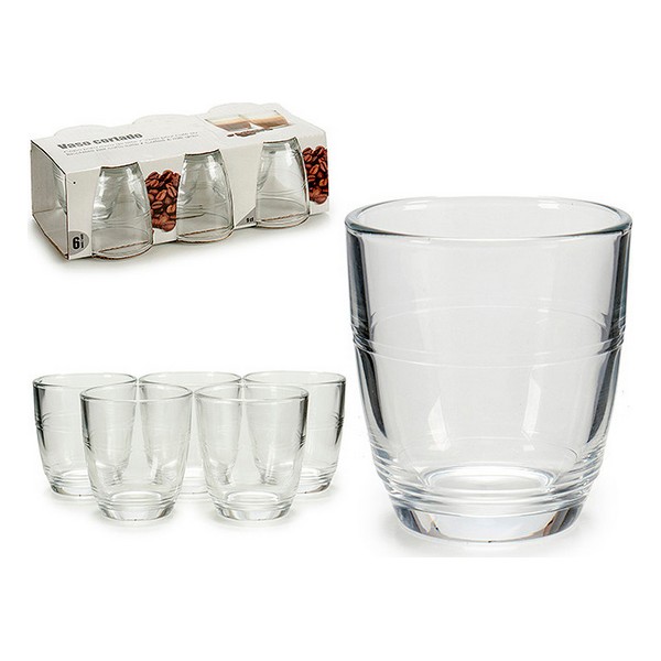 Set of glasses Transparent Crystal (6 Pieces) (12 x 7 x 22 cm) - set