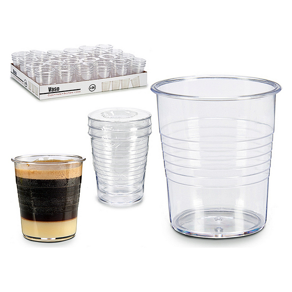 Set of glasses Transparent Plastic (3 Pieces) - set