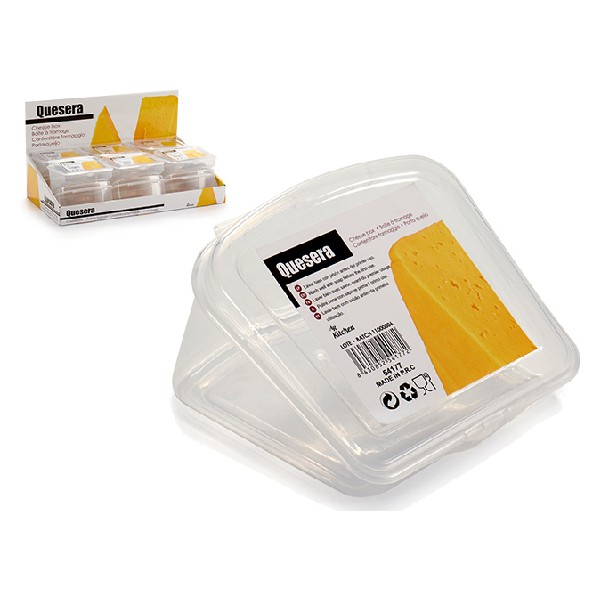 Lunch box Qheese Transparent (12 x 8 x 13 cm) - lunch