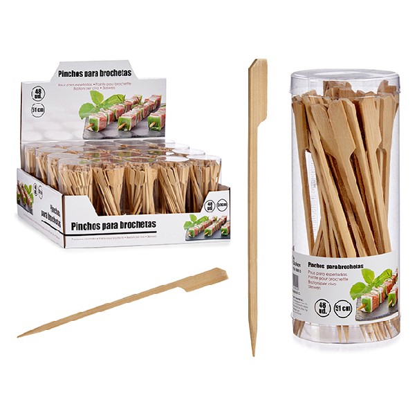 Appetizer Set Bamboo Natural (48 Pieces) - appetizer