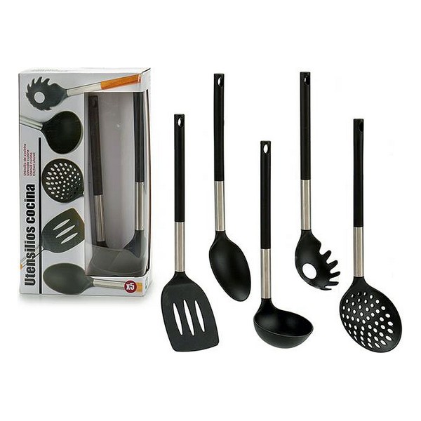 Kitchen Utensils Set Black (5 Pieces) - kitchen