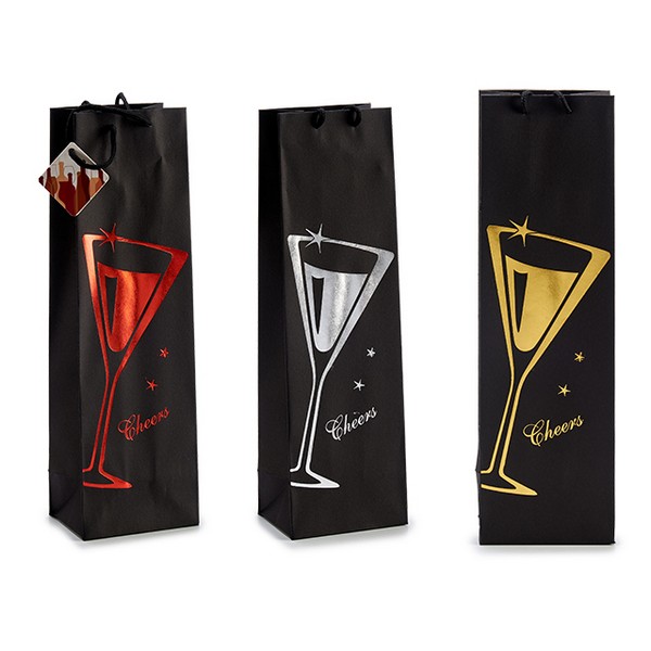 Paper Bag Cheers With handles (9 x 39 x 12 cm) - paper