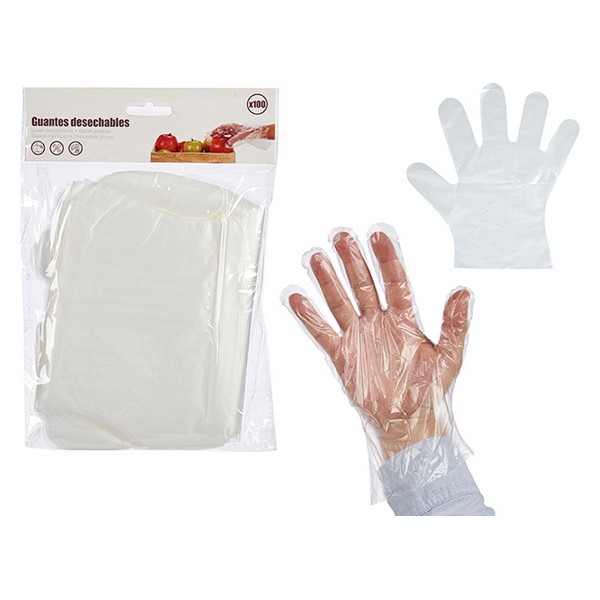 Gloves Transparent Plastic (100 Pieces) - gloves