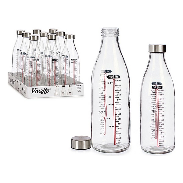 Bottle Mesure Crystal Steel 1000 ml - bottle