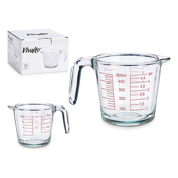 Measuring Jug Transparent Crystal (500 ml) - measuring