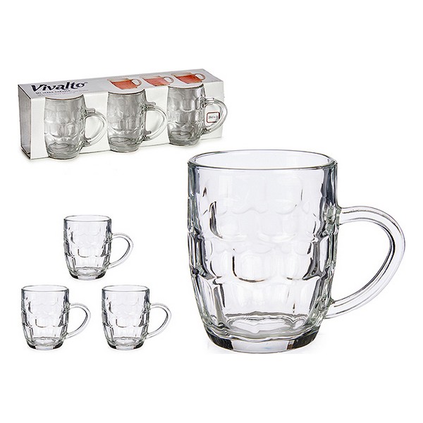 Set of jugs Transparent Crystal (3 Pieces) - set