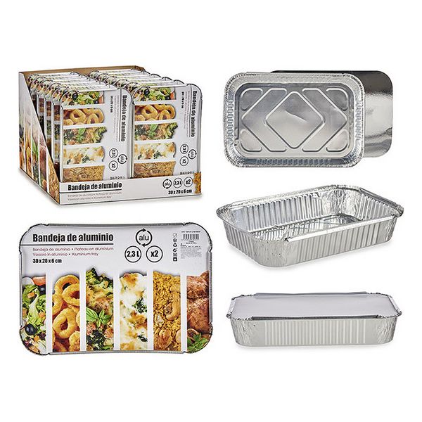 Set of trays Aluminium (2 uds) (2,3 L) - set