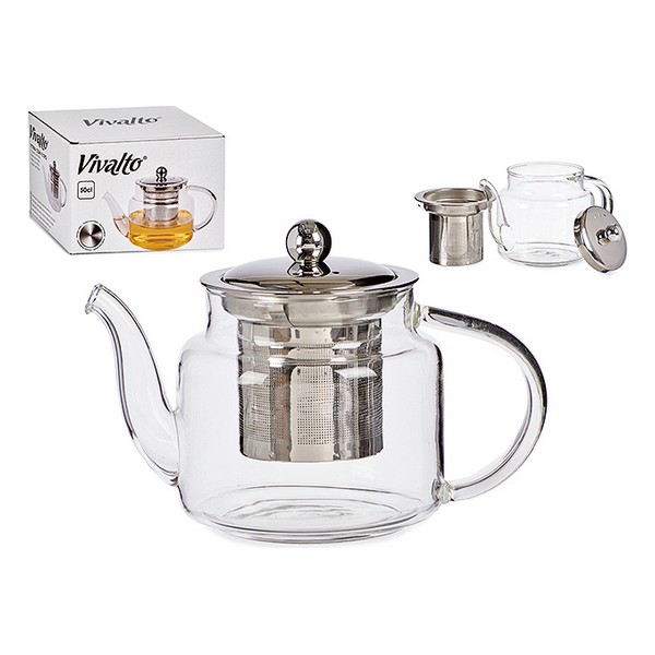 Teapot Straight Transparent Crystal Steel - teapot