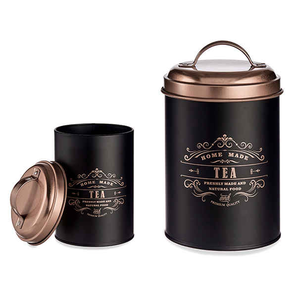 Tin Tea Metal 1500 ml (11,3 x 18,6 x 11,3 cm) - tin